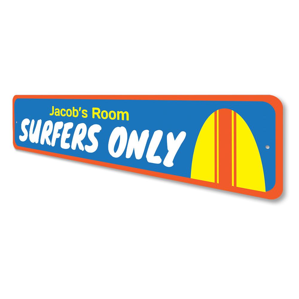 Surfers Only Kids Room Sign