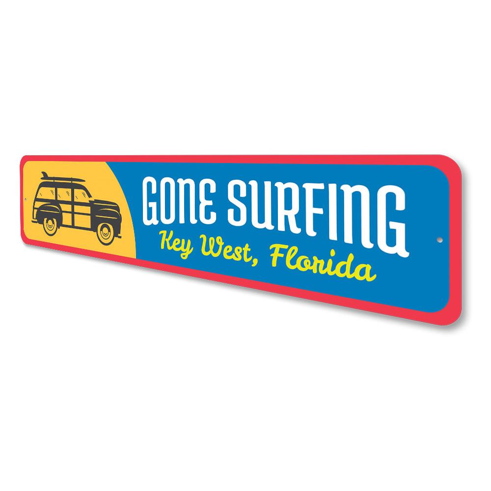 Gone Surfing Key West Sign