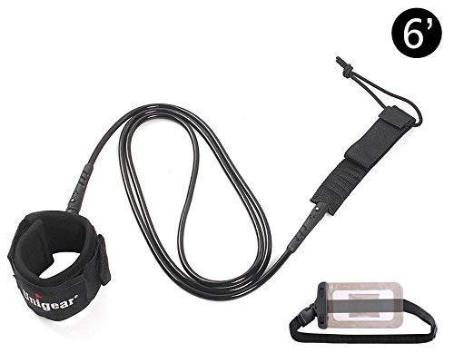 Straight Surfboard Leash with Waterproof Pouch