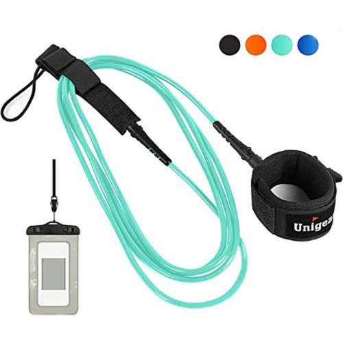 Straight Surfboard Leash with Waterproof Pouch