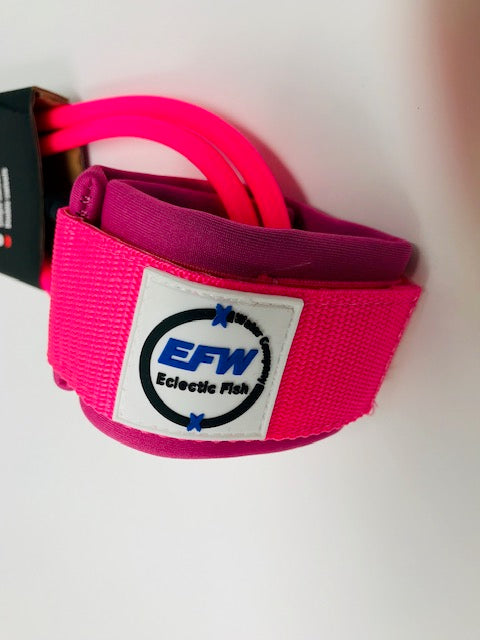 Premium Atlantis Series Surf Leash for Surfboard, Paddleboard, SUP, 6 foot Pink