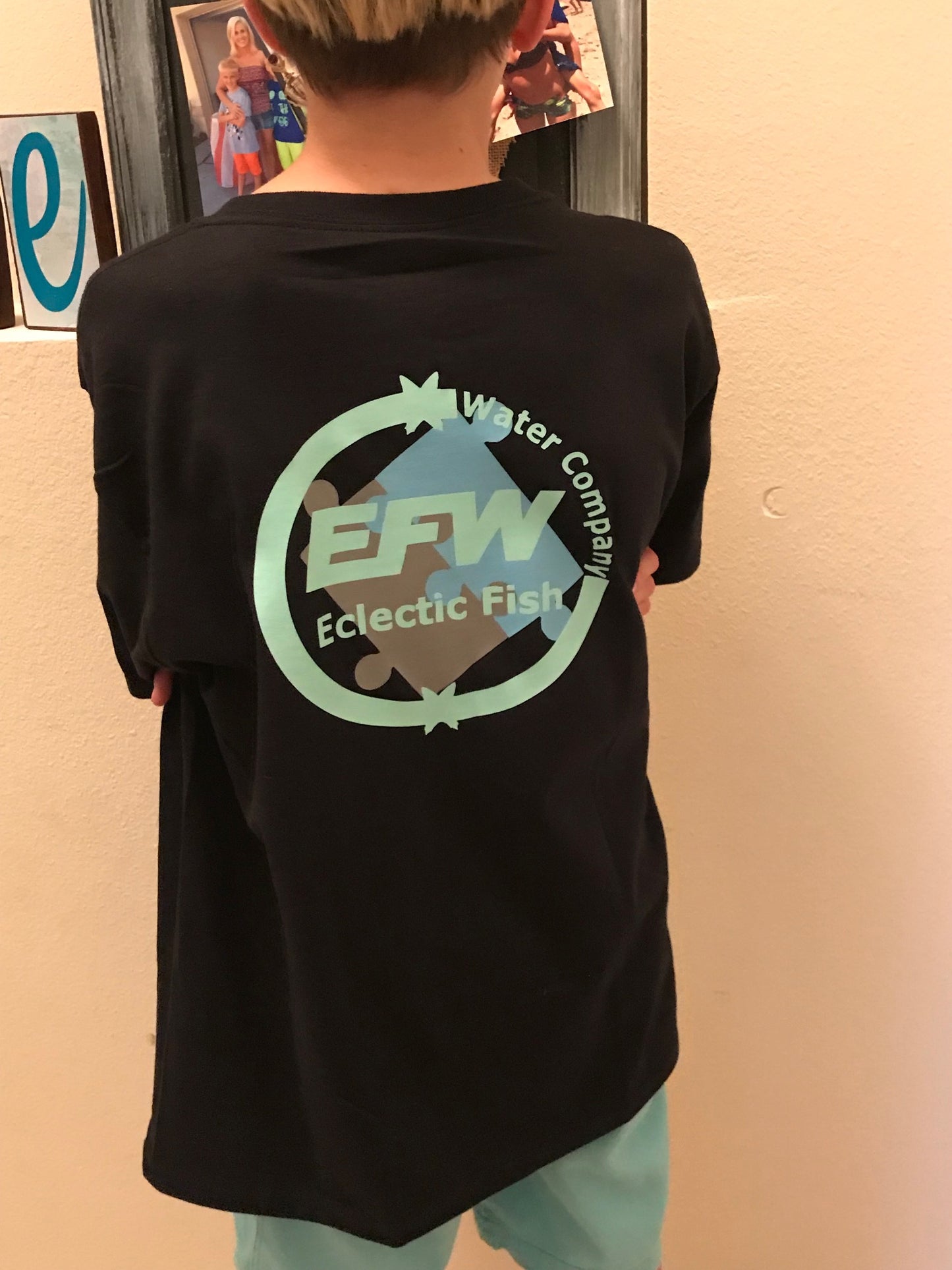 Custom Eclectic Fish "I am one." T-Shirt
