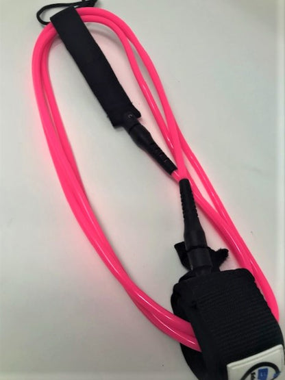 Eclectic Fish Hot Pink Surf Straight Leash - 9 foot