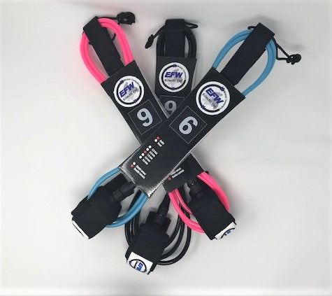 Eclectic Fish Hot Pink Surf Straight Leash - 6 foot