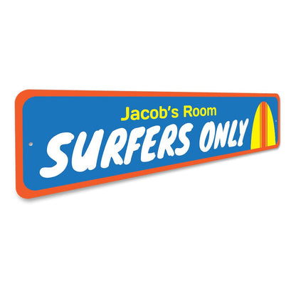 Surfers Only Kids Room Sign