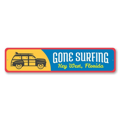 Gone Surfing Key West Sign