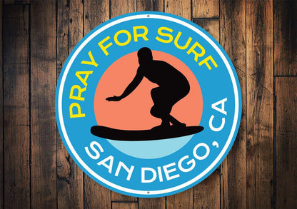 Surf Prayer Sign