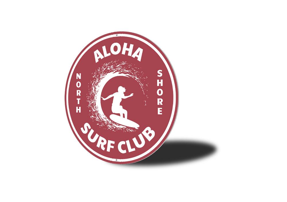 Aloha Surf Club Sign - Customizable