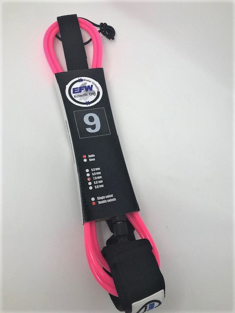 Eclectic Fish Hot Pink Surf Straight Leash - 6 foot